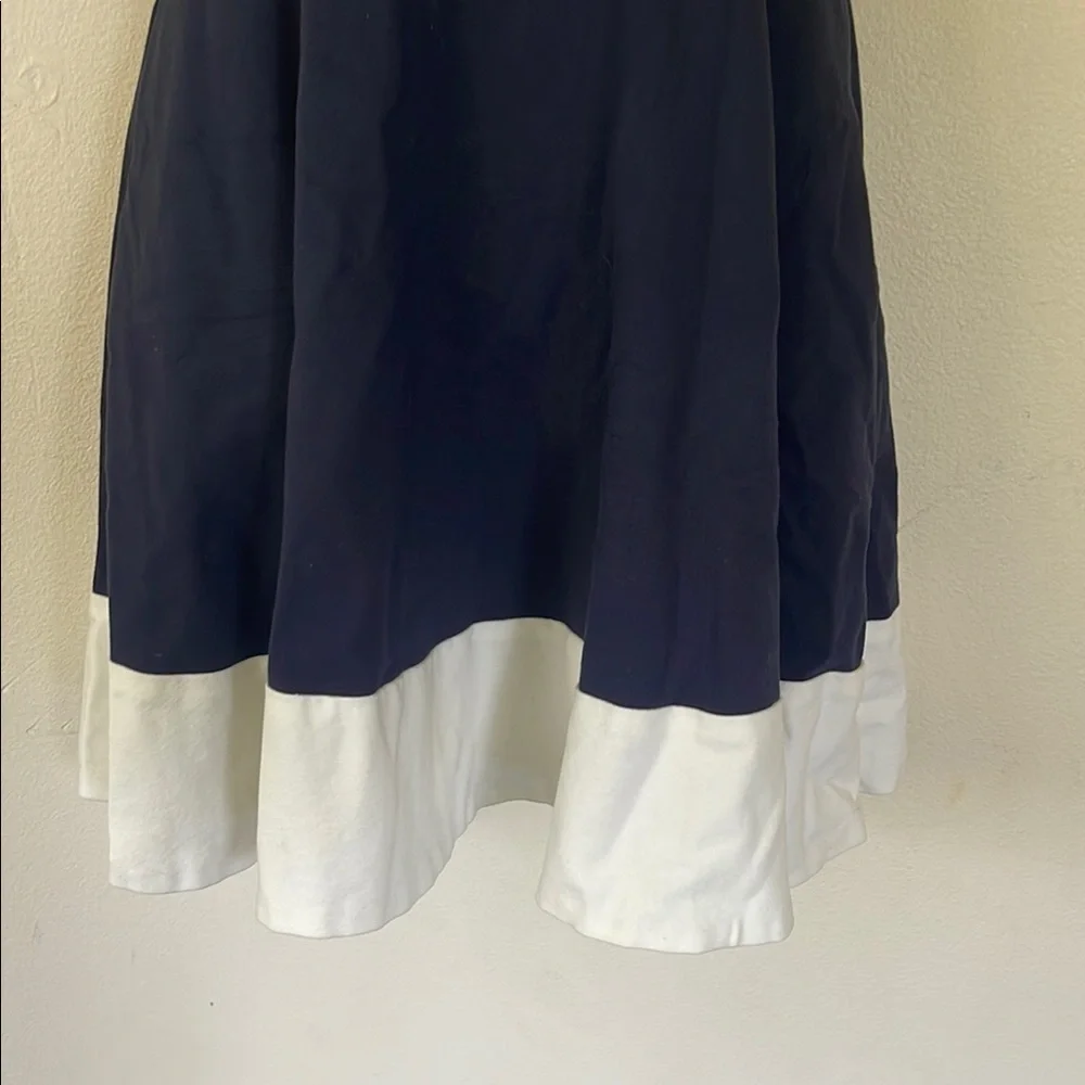 Kate Spade Blue and White Ruffled Tiered Mini Dress